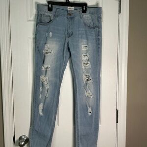 EUC American Blue Distressed Jeans Size 11